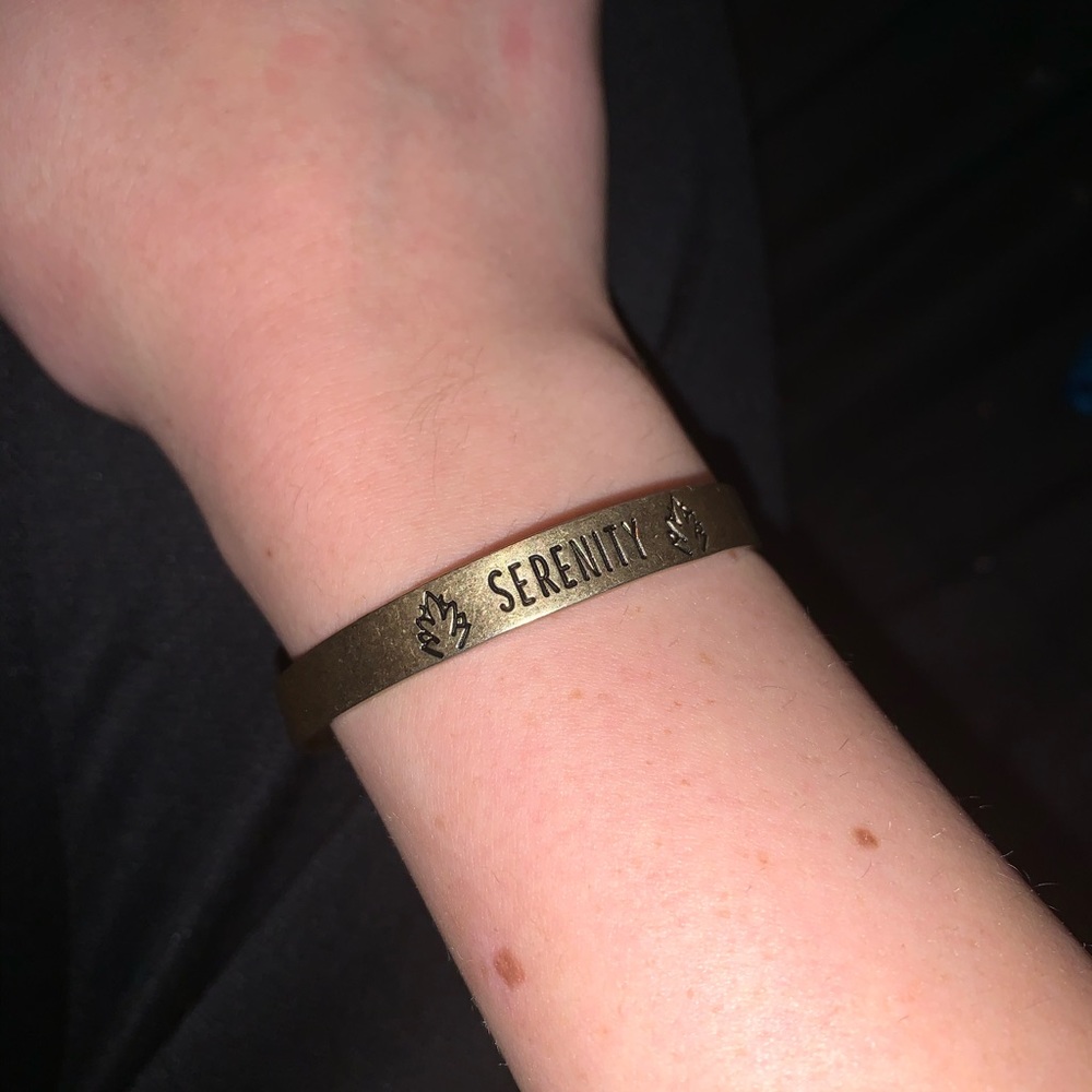 serenity gold bracelet